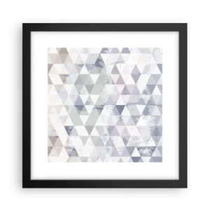 Poster in einem schwarzem Rahmen - Im Rhythmus auf drei - 30x30 cm