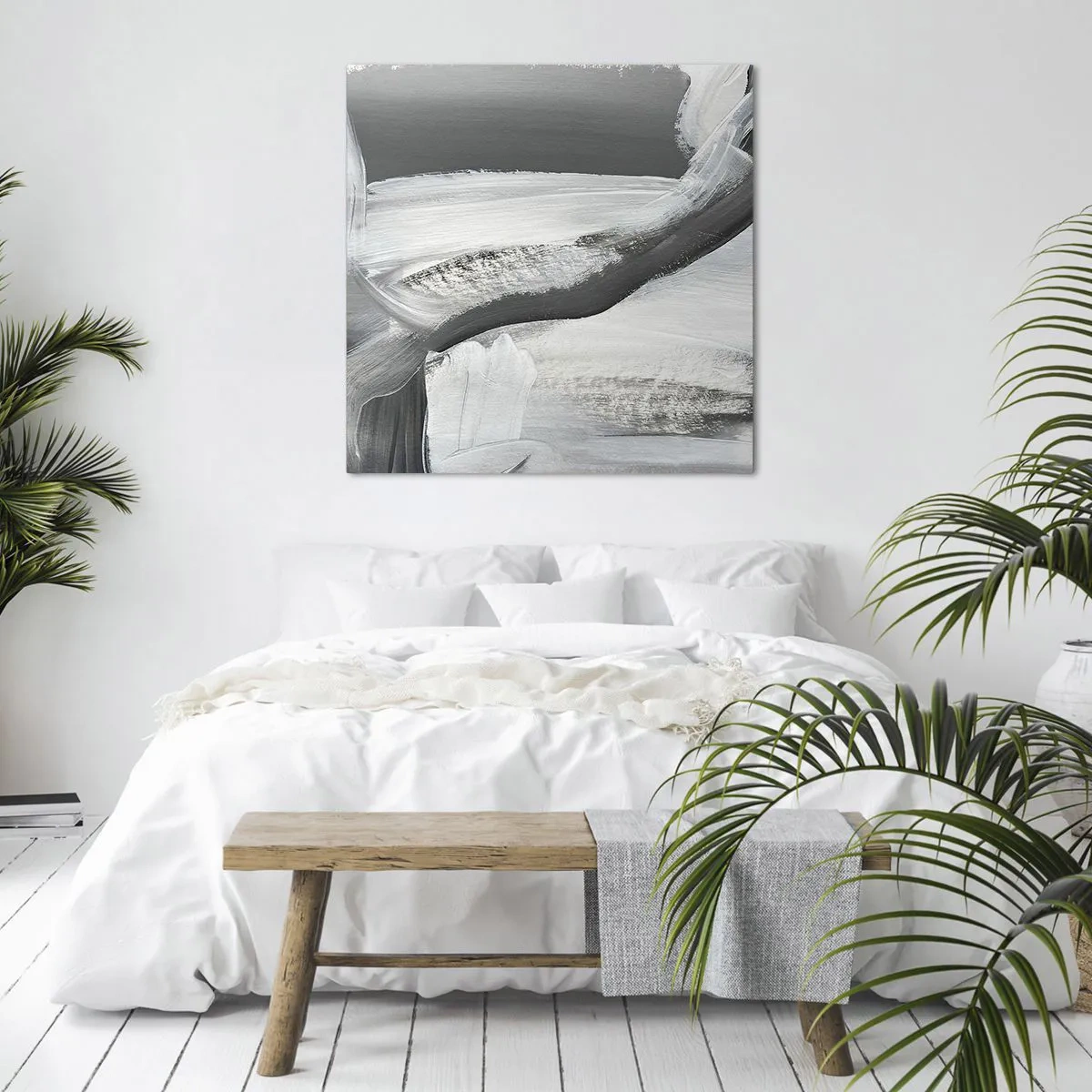 Bild auf Leinwand - Leinwandbild - Entscheidender Schritt - 50x50 cm