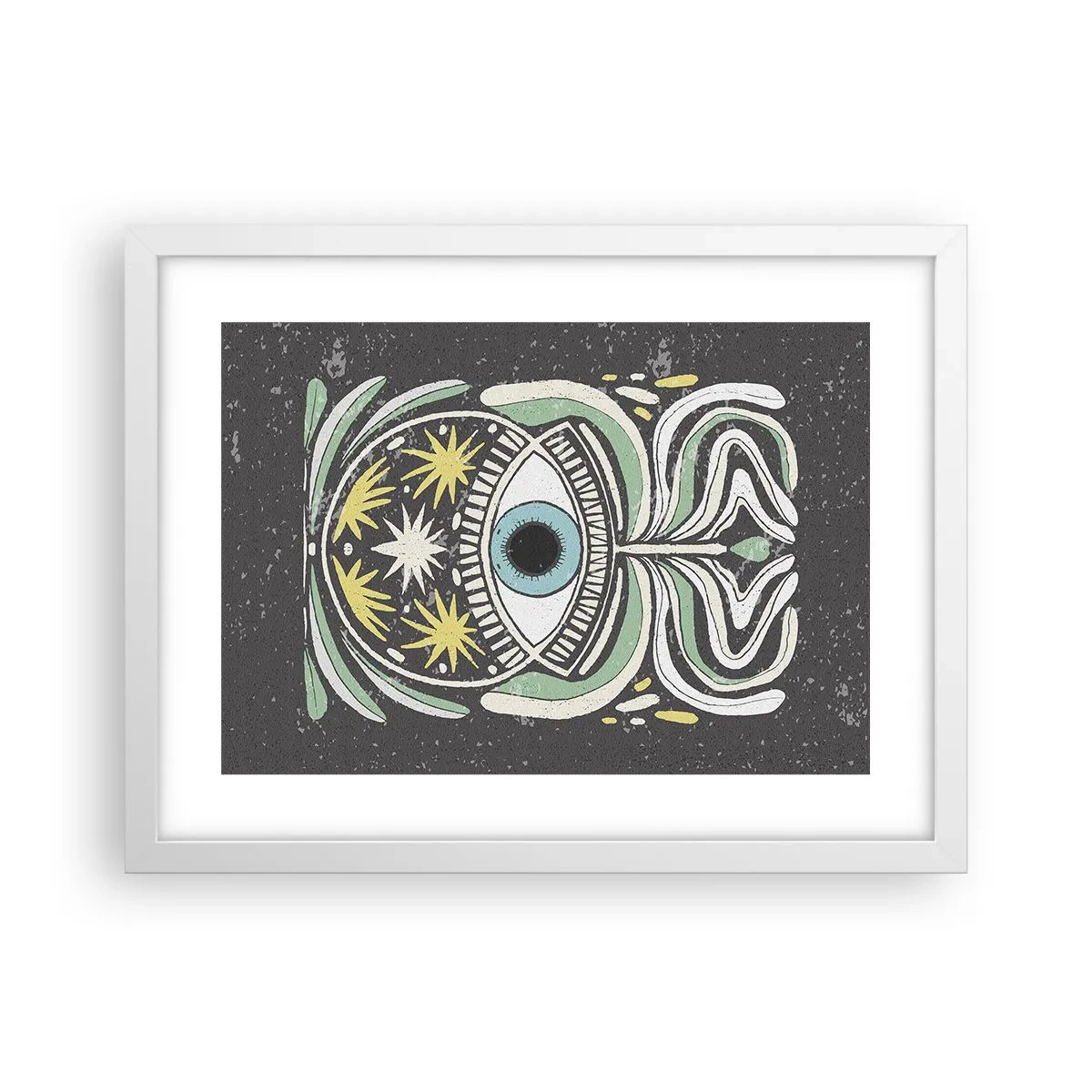 Poster in einem weißen Rahmen - Stammesrituale - 40x30 cm