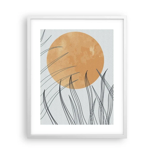 Poster in einem weißen Rahmen - Immer der Sonne entgegen - 40x50 cm