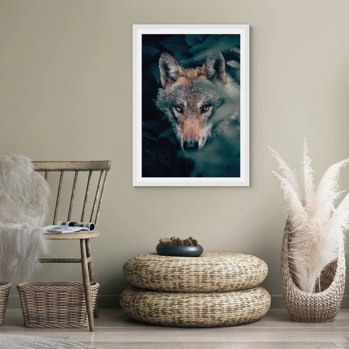 Poster in einem weißen Rahmen - Jäger - 50x70 cm