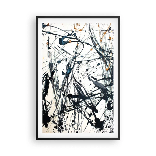 Poster in einem schwarzem Rahmen - Expressionistische Abstraktion - 61x91 cm