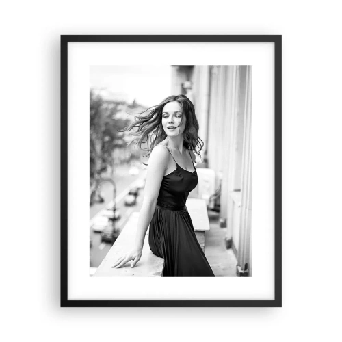 Poster in einem schwarzem Rahmen - Bestimmt ein Pariser - 40x50 cm