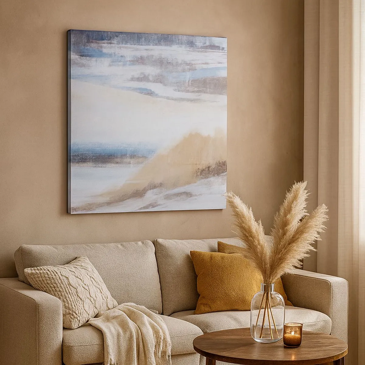 Bild auf Leinwand - Leinwandbild - Winterkomposition - 30x30 cm