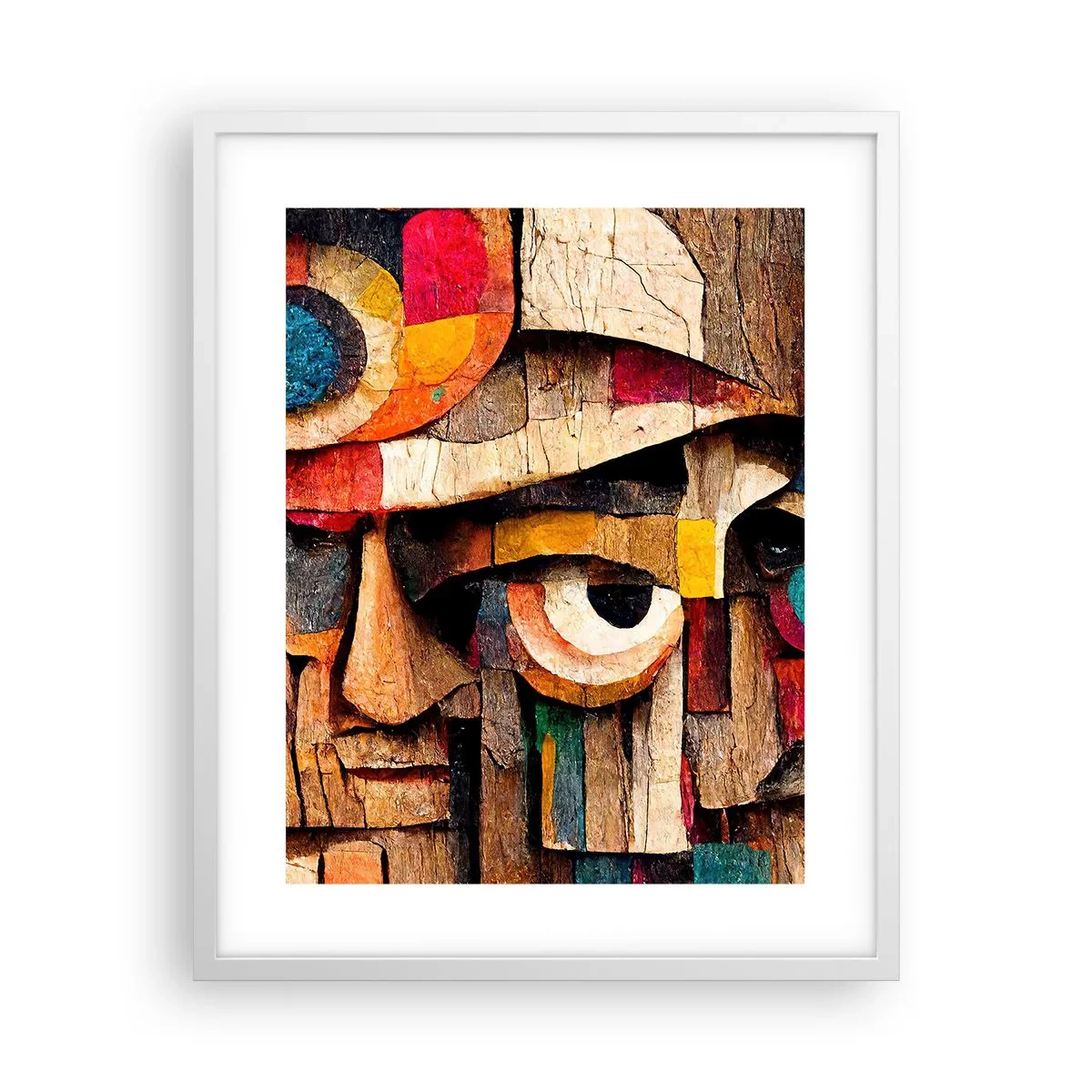 Poster in einem weißen Rahmen - Ich sehe dich… - 40x50 cm