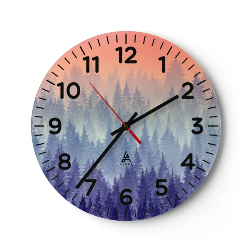 Wanduhr - Glasuhr - Hoch, höher, zum Himmel - 30x30 cm