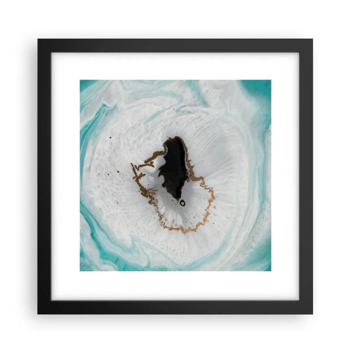 Poster in einem schwarzem Rahmen - Nach Innen eindringen - 30x30 cm