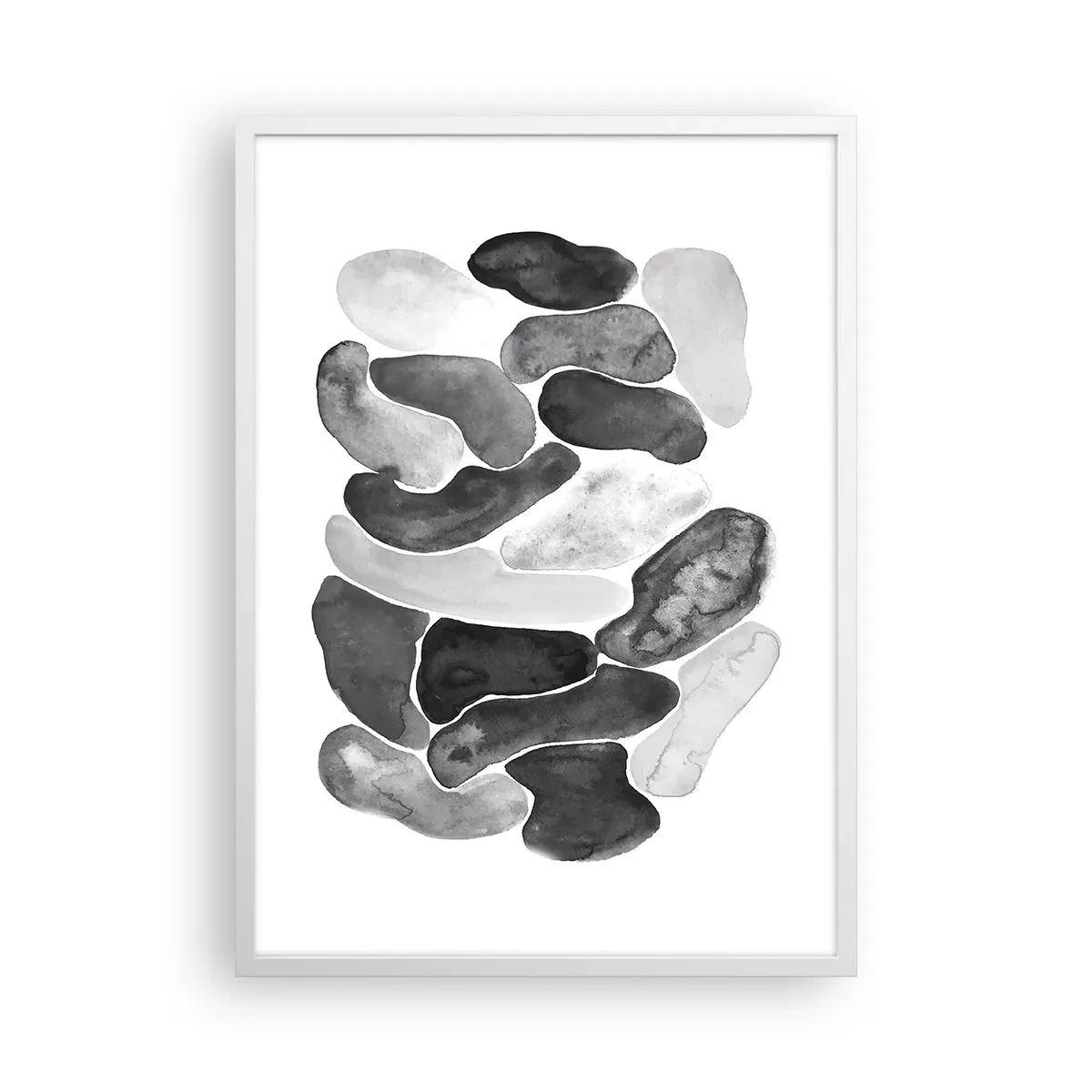 Poster in einem weißen Rahmen - Felsige Abstraktion - 50x70 cm
