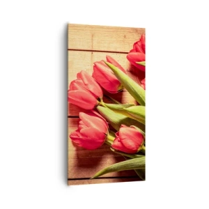 Bild auf Leinwand - Leinwandbild - Frühlingsgeständnis - 65x120 cm