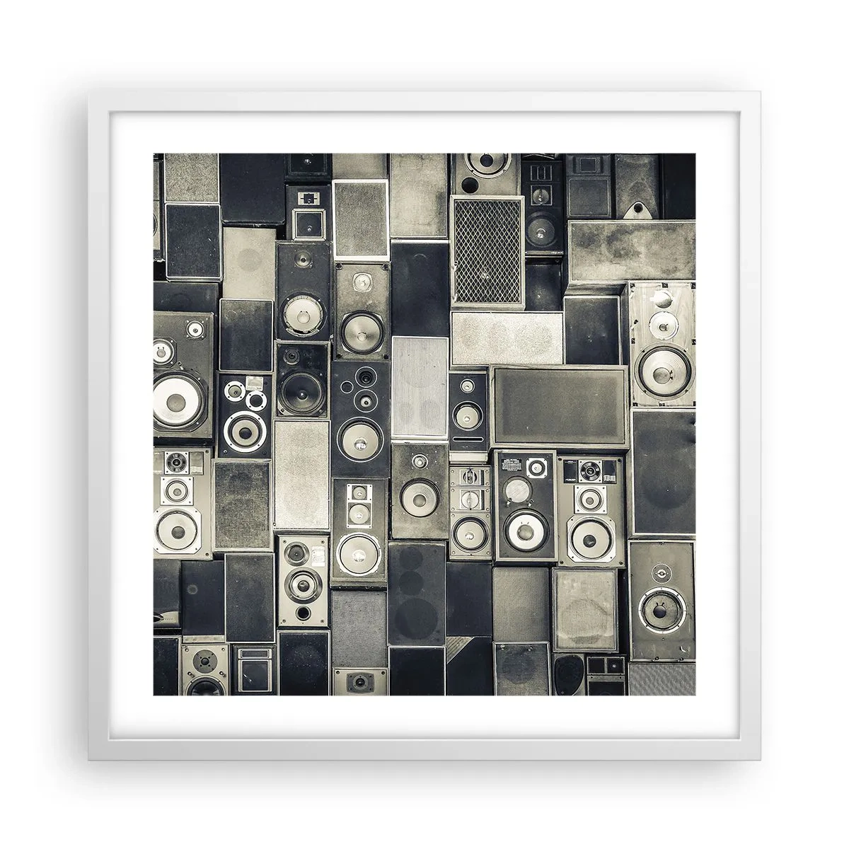 Poster in einem weißen Rahmen - Und es ist alles in Ordnung - 50x50 cm