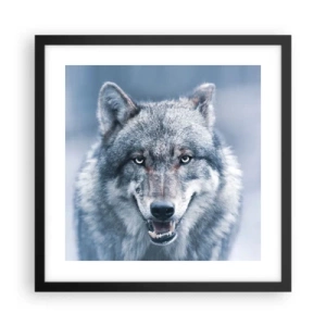 Poster in einem schwarzem Rahmen - Werden Sie die Herausforderung annehmen? - 40x40 cm