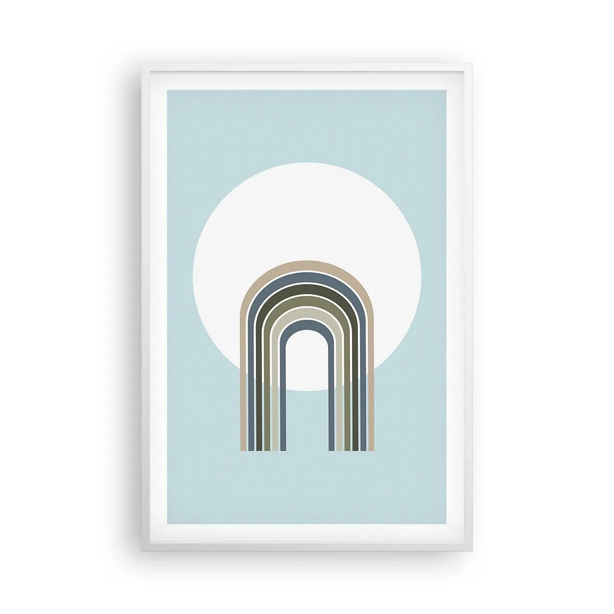 Poster in einem weißen Rahmen - Unwiderstehliche Anziehungskraft - 61x91 cm