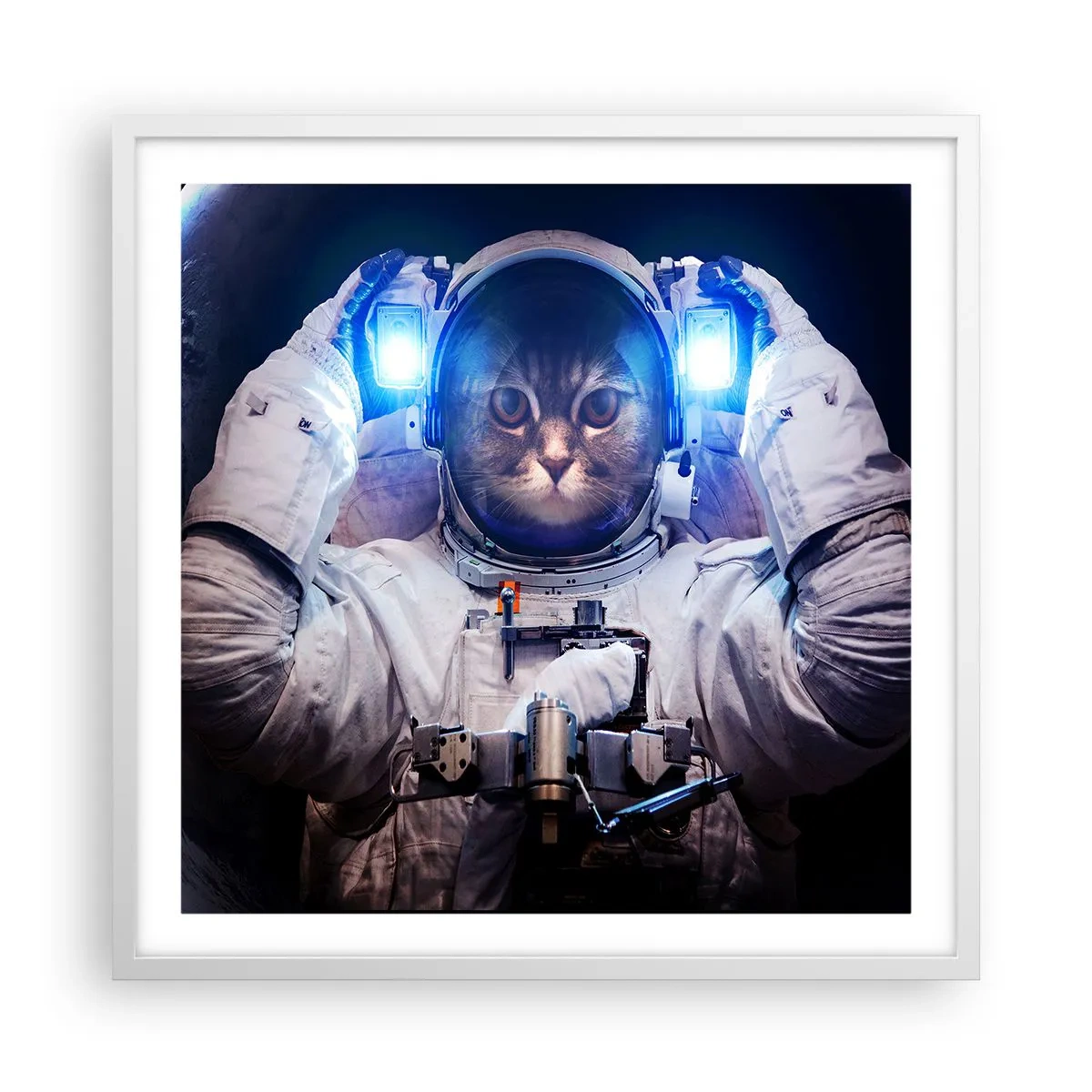 Poster in einem weißen Rahmen - Houston, du hast ein Problem - 60x60 cm