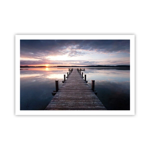 Poster - Eine stille Grenze zwischen Tag und Nacht - 91x61 cm