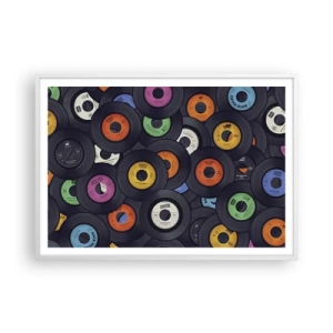 Poster in einem weißen Rahmen - Farben der Klassiker - 100x70 cm