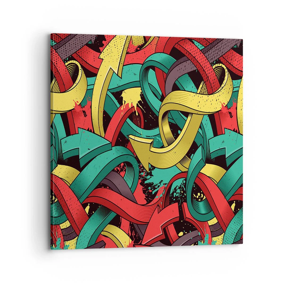 Bild auf Leinwand - Leinwandbild - Welcher Weg zum Ziel? - 70x70 cm