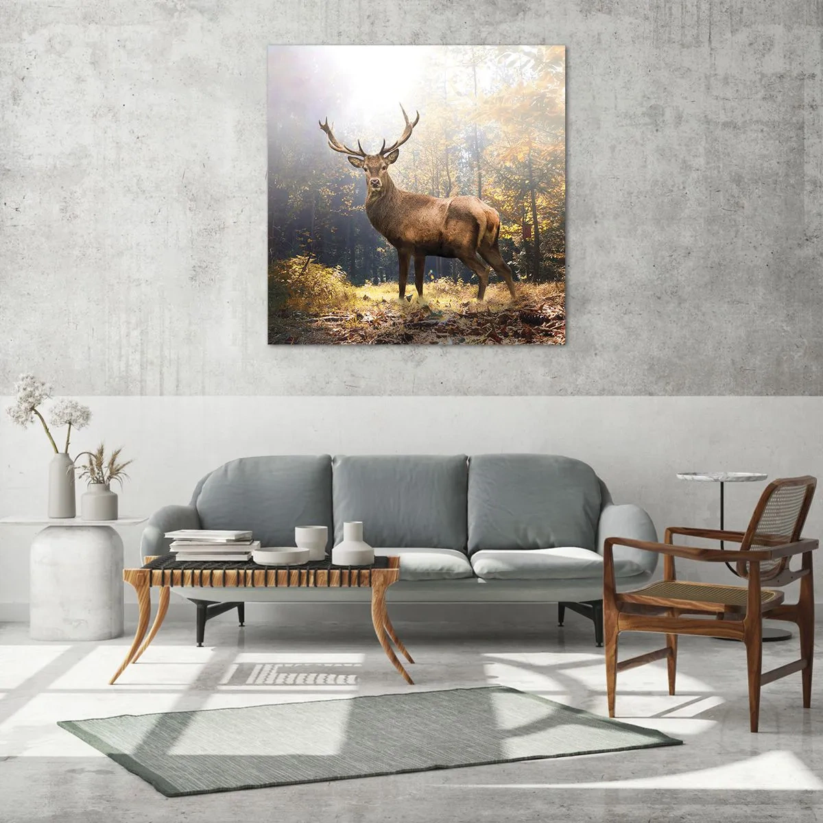 Glasbild - Bild auf glas - In voller Majestät - 30x30 cm