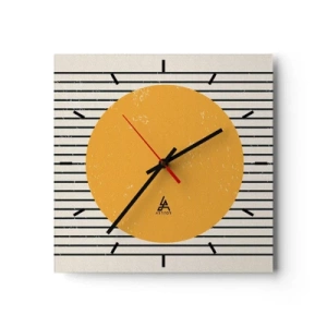 Wanduhr - Glasuhr - Die Kraft der Einfachheit - 40x40 cm