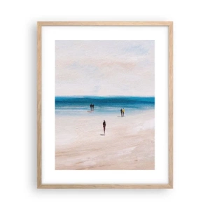 Poster in einem Rahmen aus heller Eiche - Natürliches Bedürfnis - 40x50 cm