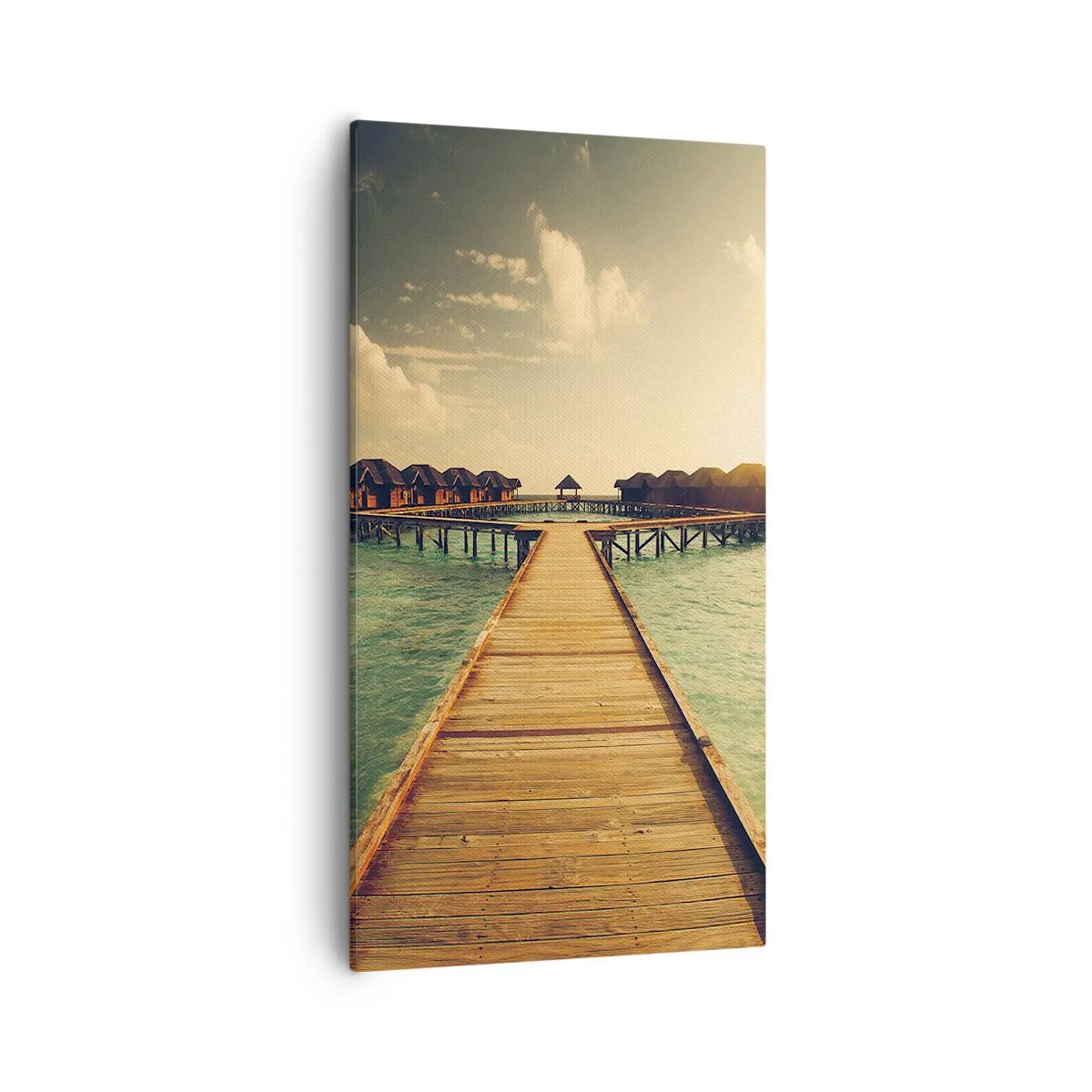 Bild auf Leinwand - Leinwandbild - Eine herzliche Einladung - 55x100 cm