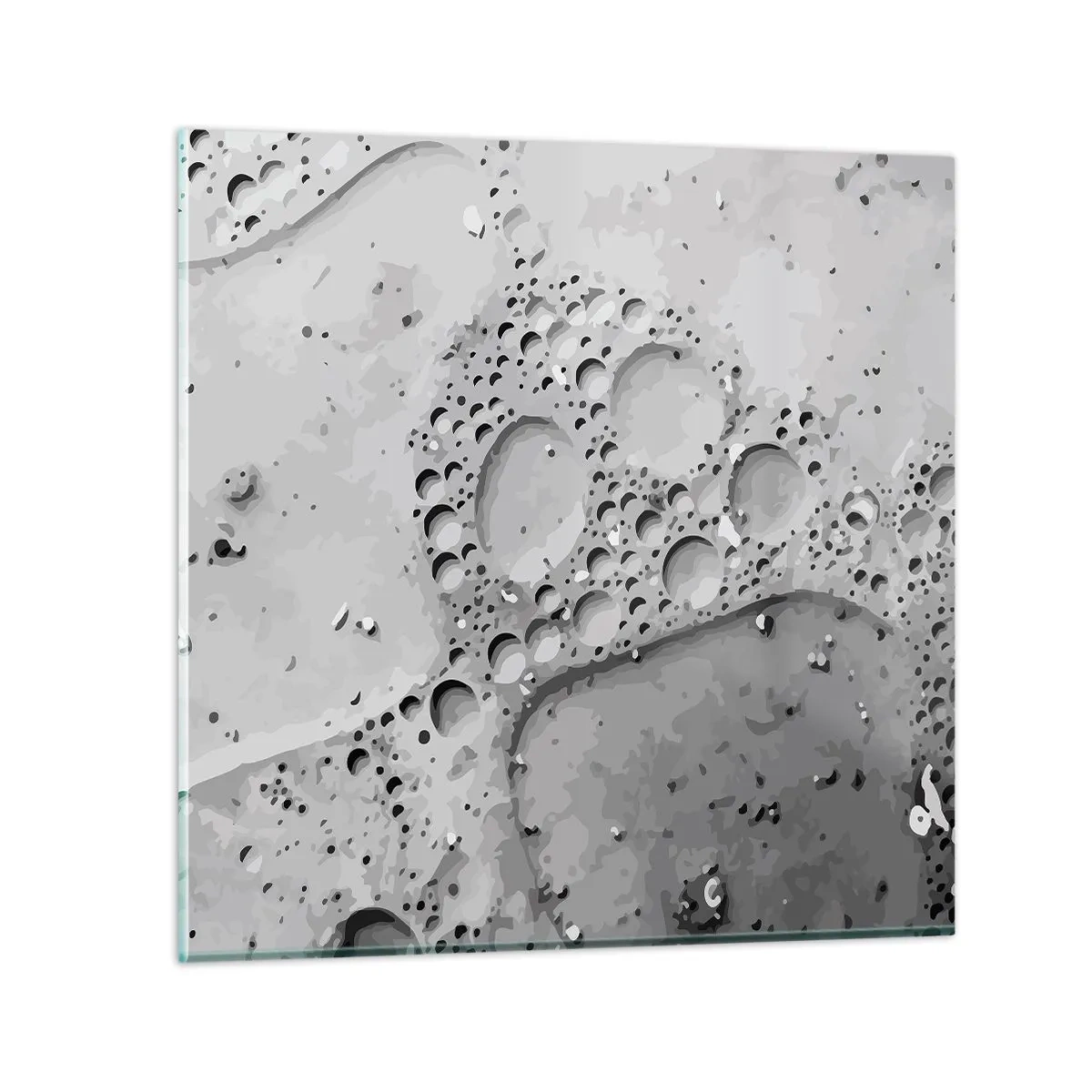 Glasbild - Bild auf glas - Schaumpfad - 60x60 cm