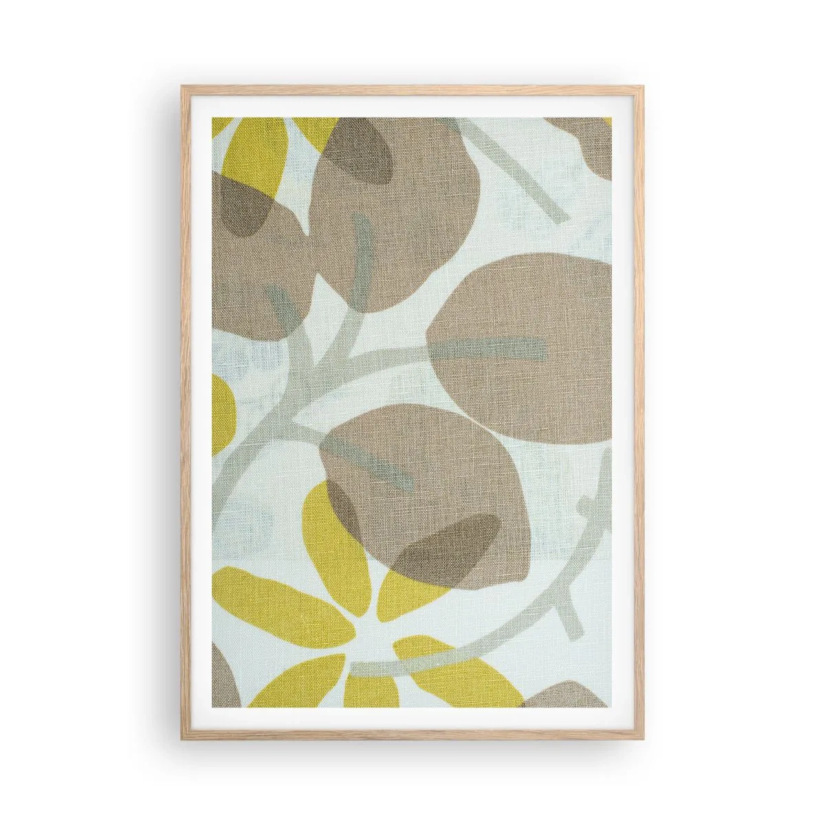 Poster in einem Rahmen aus heller Eiche - Komposition in voller Sonne - 70x100 cm