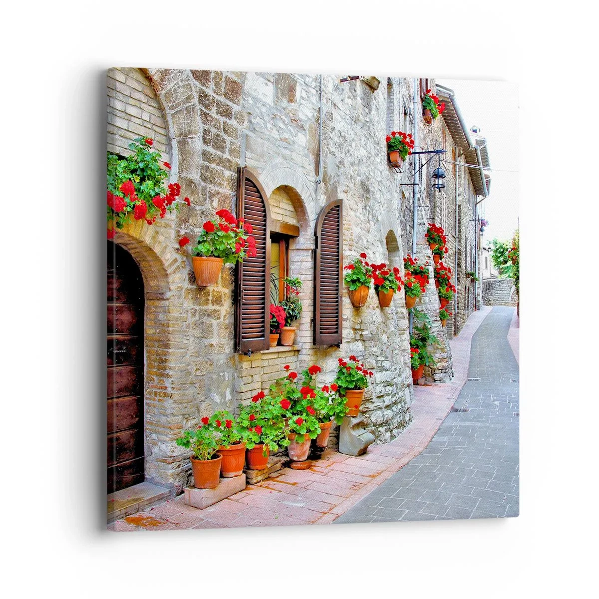 Bild auf Leinwand - Leinwandbild - Italienische Atmosphäre - 40x40 cm