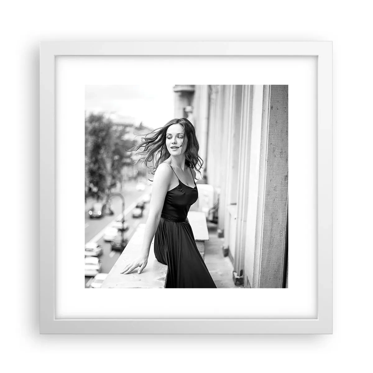 Poster in einem weißen Rahmen - Bestimmt ein Pariser - 30x30 cm