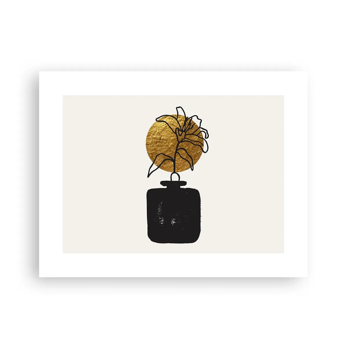 Poster - Schönheit ist Gold wert - 40x30 cm