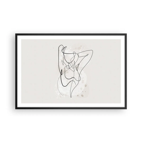 Poster in einem schwarzem Rahmen - Die Kunst der Verführung - 91x61 cm