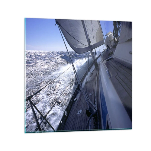 Glasbild - Bild auf glas - Ich weiß was es heißt ein Vogel zu sein - 50x50 cm