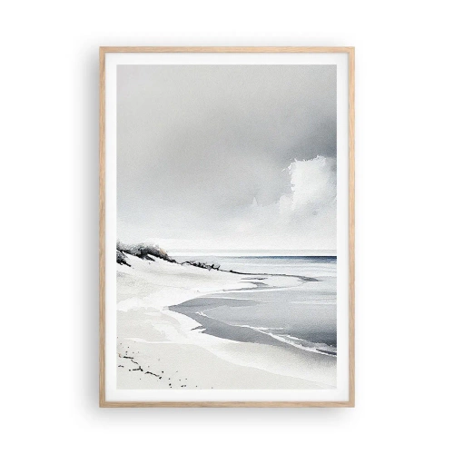 Poster in einem Rahmen aus heller Eiche - Für immer zusammen - 70x100 cm