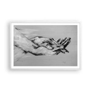 Poster in einem weißen Rahmen - Anfang… - 91x61 cm