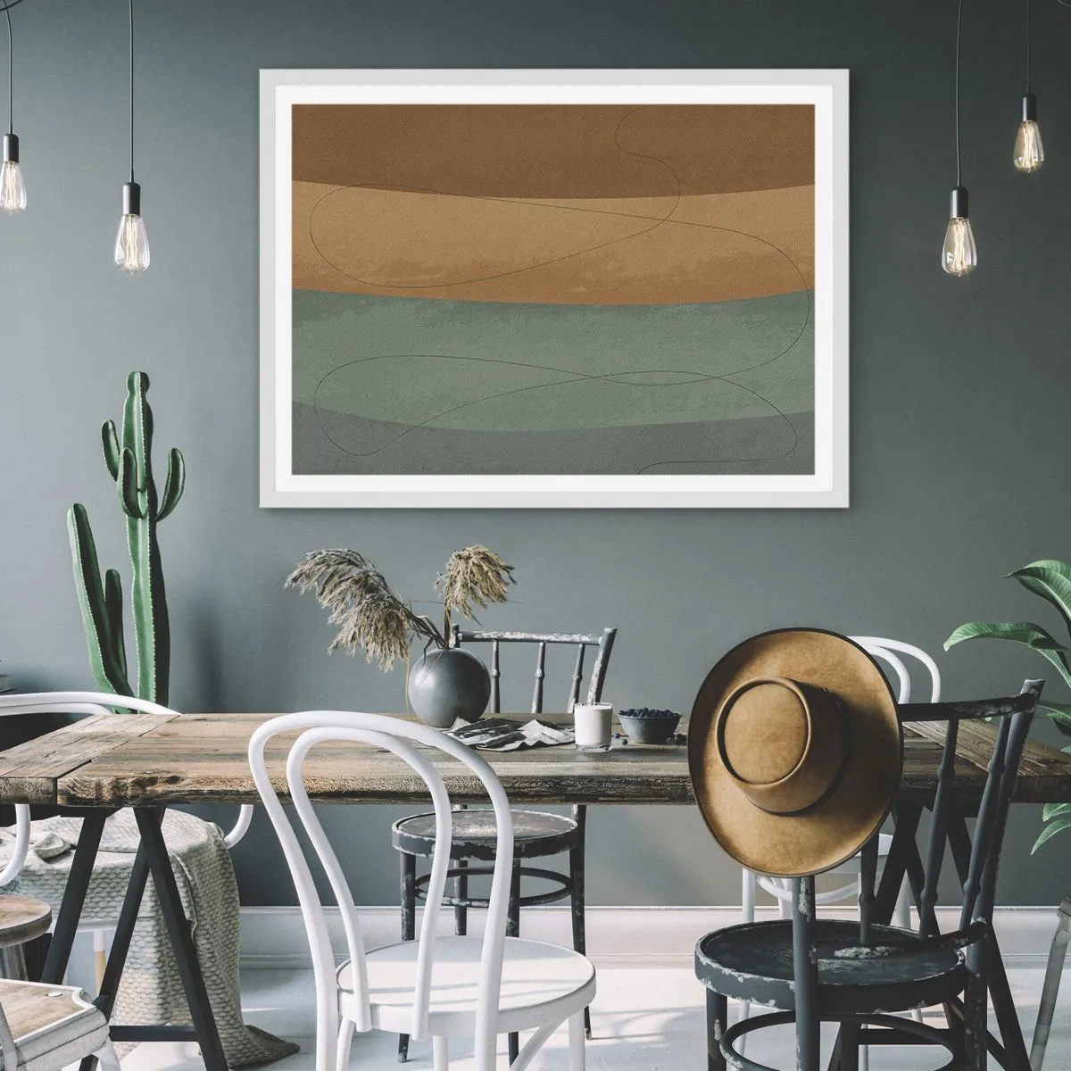 Poster in einem weißen Rahmen - Horizontale Komposition - 91x61 cm