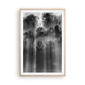 Poster in einem Rahmen aus heller Eiche - In Lichtstrahlen - 61x91 cm