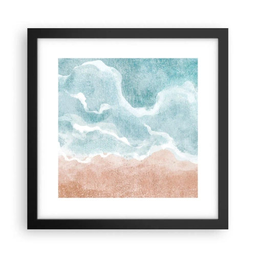 Poster in einem schwarzem Rahmen - Cloud-Abstraktion - 30x30 cm
