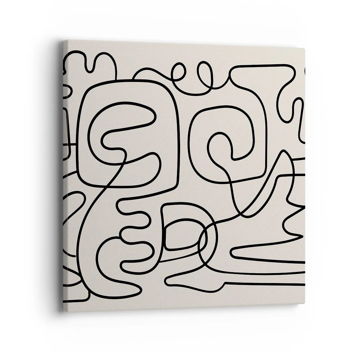 Bild auf Leinwand - Leinwandbild - Folge der Spur - 40x40 cm