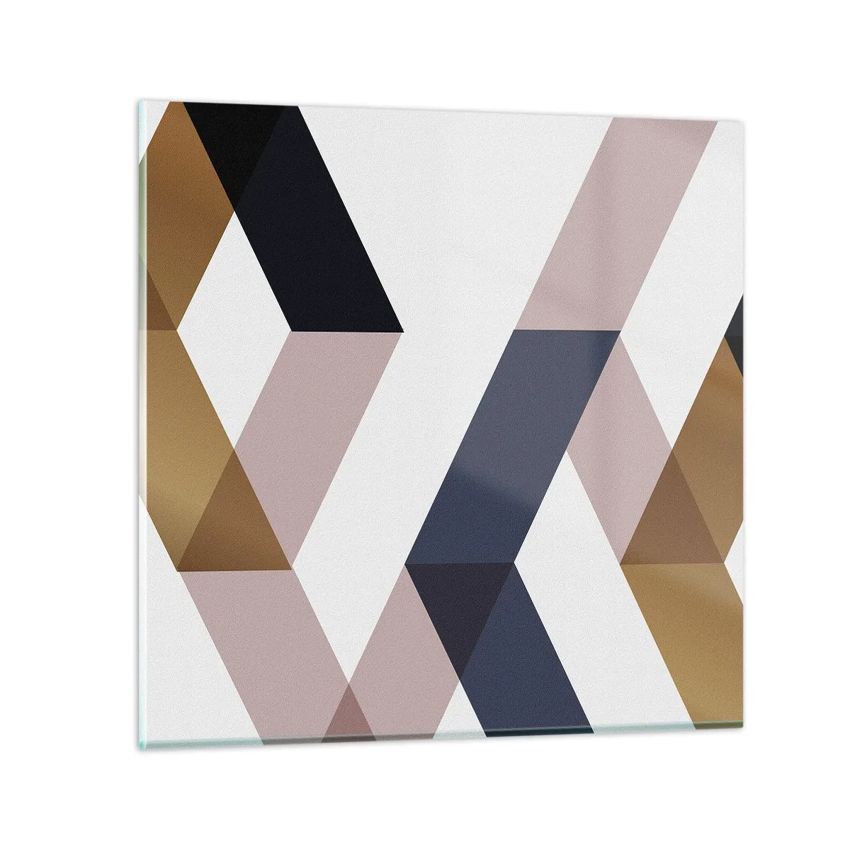 Glasbild - Bild auf glas - Ebenen und Winkel - 40x40 cm