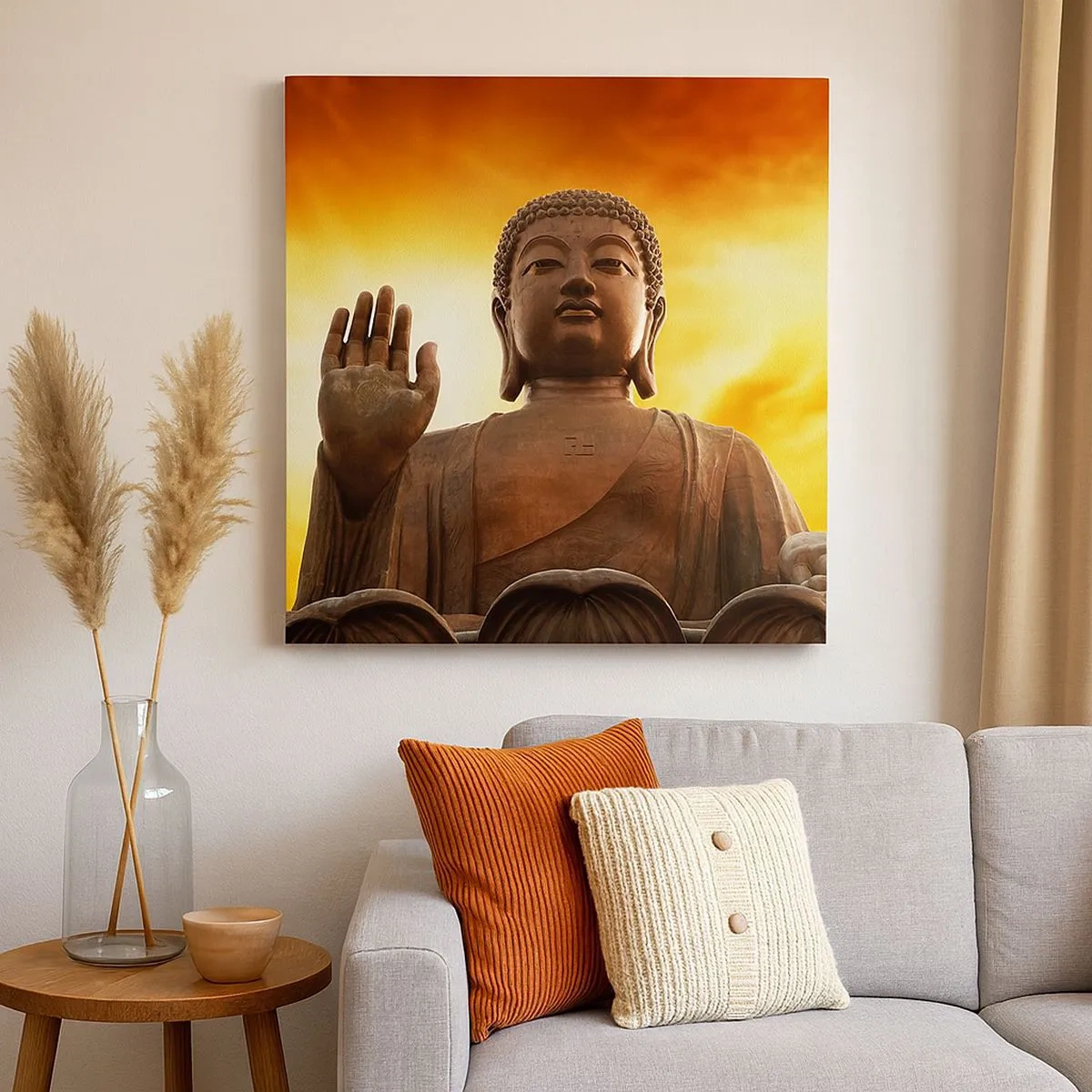 Bild auf Leinwand - Leinwandbild - Frieden der Welt - 30x30 cm