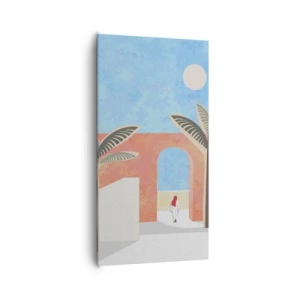 Bild auf Leinwand - Leinwandbild - Arabischer Tag - 65x120 cm