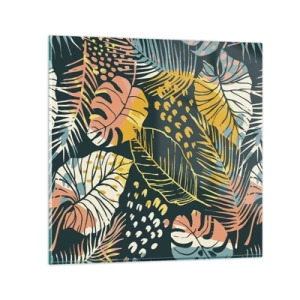 Glasbild - Bild auf glas - Grüne Fantasie - 30x30 cm