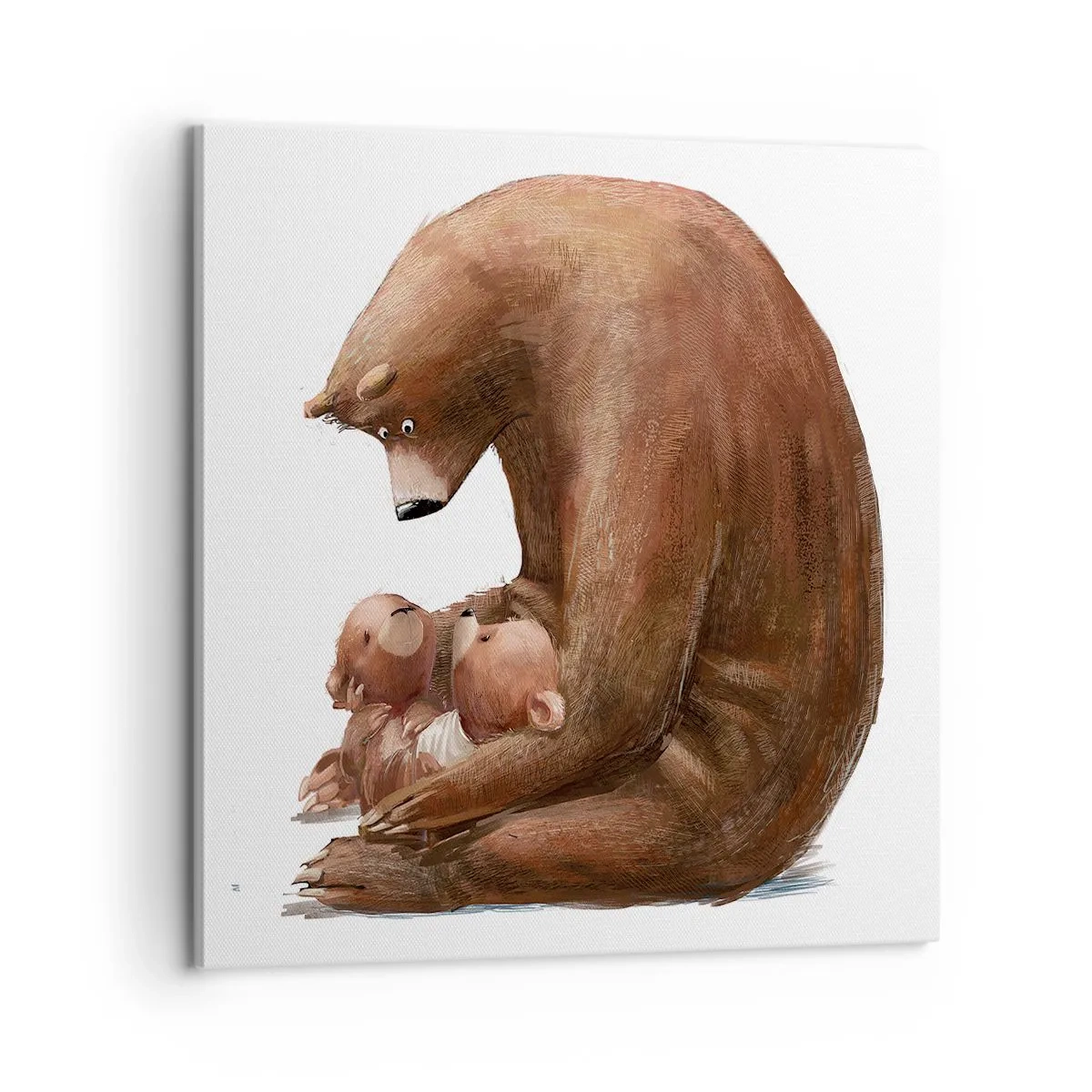 Bild auf Leinwand - Leinwandbild - Süße Träume, Kinder - 60x60 cm