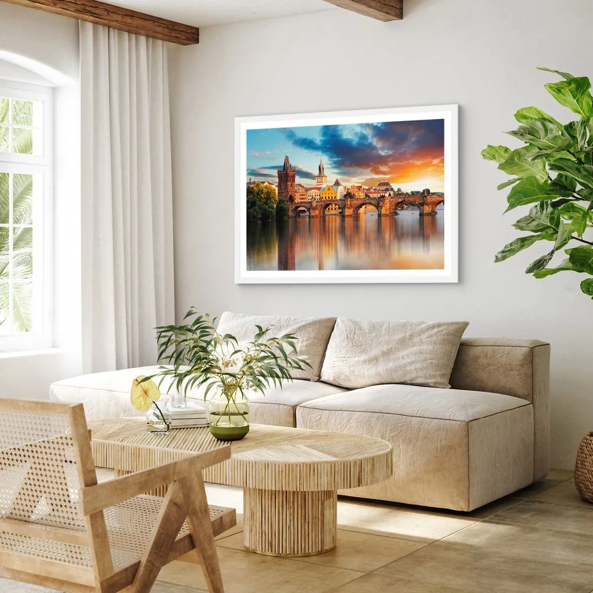 Poster in einem weißen Rahmen - Schön seit Ewigkeiten - 70x50 cm