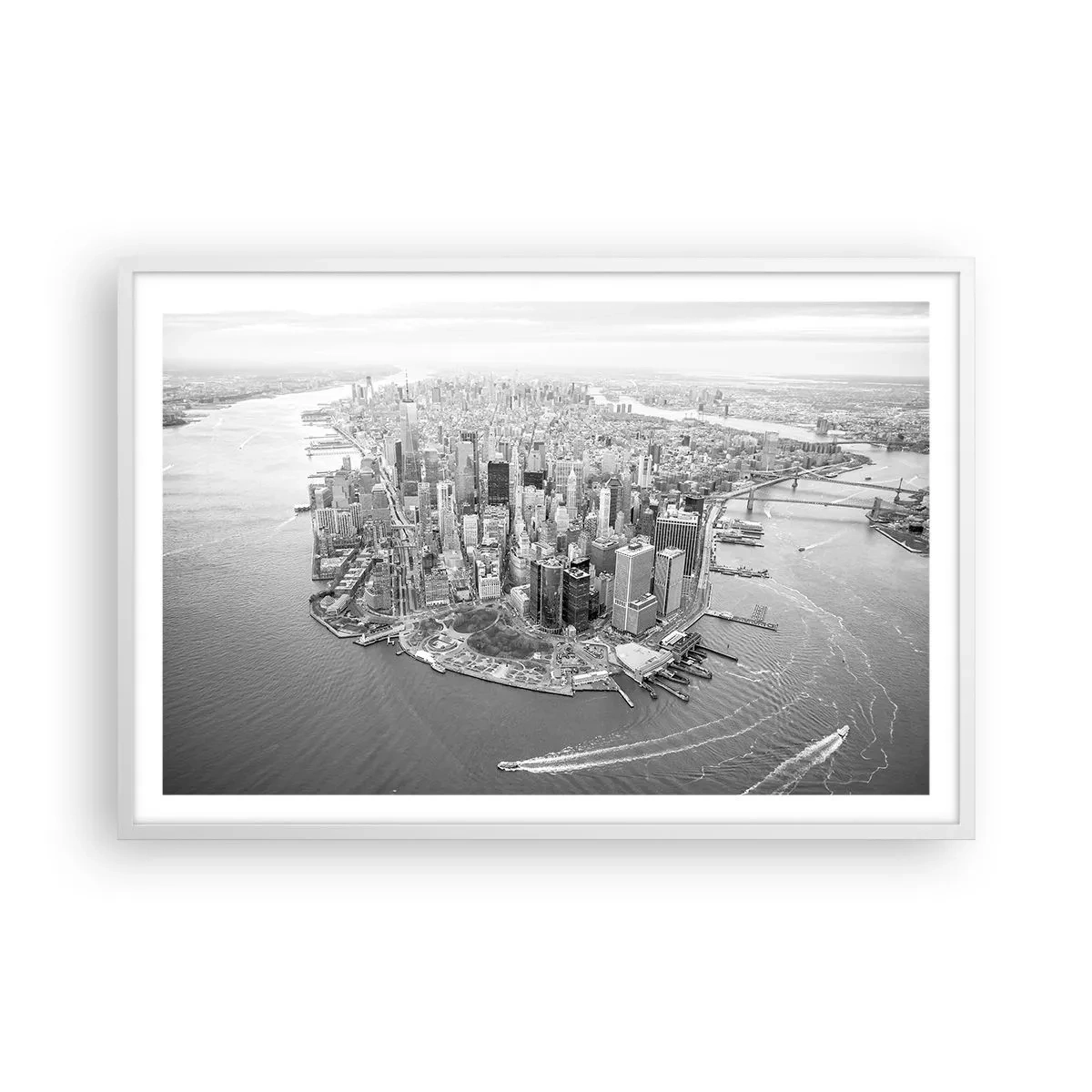 Poster in einem weißen Rahmen - Und wie kann es man nicht lieben? - 91x61 cm