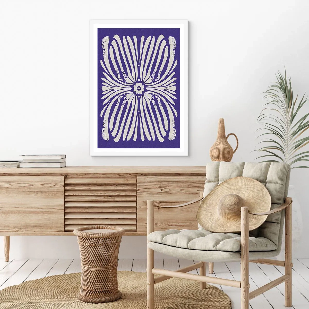 Poster in einem weißen Rahmen - Ethnische Inspirationen - 40x50 cm