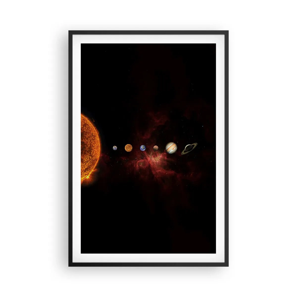 Poster in einem schwarzem Rahmen - Unsere Nachbarschaft - 61x91 cm