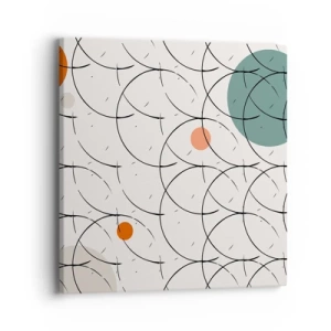 Bild auf Leinwand - Leinwandbild - Im Pop-Art-Geist - 40x40 cm