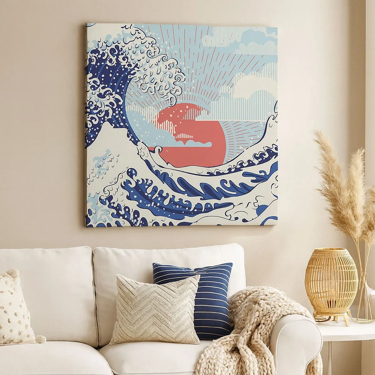 Bild auf Leinwand - Leinwandbild - Von japanischer Inspiration - 30x30 cm