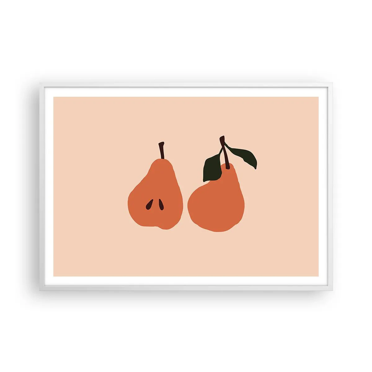 Poster in einem weißen Rahmen - Pure Süße - 100x70 cm