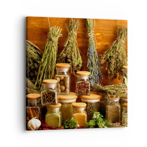 Bild auf Leinwand - Leinwandbild - Küchenzauber - 30x30 cm